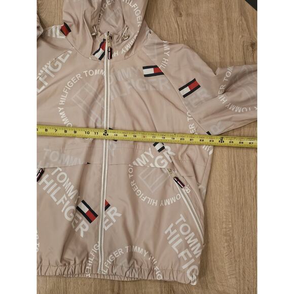 New With Tags Tommy Hilfiger Full Zip Windbreaker Men's XL Tan - Picture 7 of 9